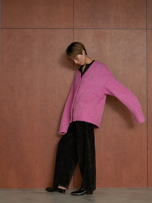 【 予約:11月中旬 】ALPACA MIX CARDIGAN /Y254-91122